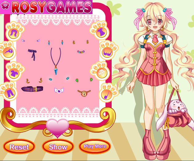 Hot anime girl dress up games